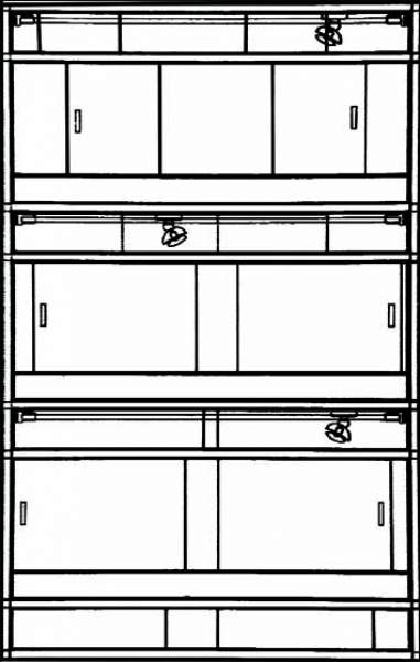 Standard Alu-Spinnenterrarienanlage